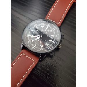 🔥BRAND NEW Citizen Eco-Drive CA0695-17E Chronograph‎ Men's Aviator Watch